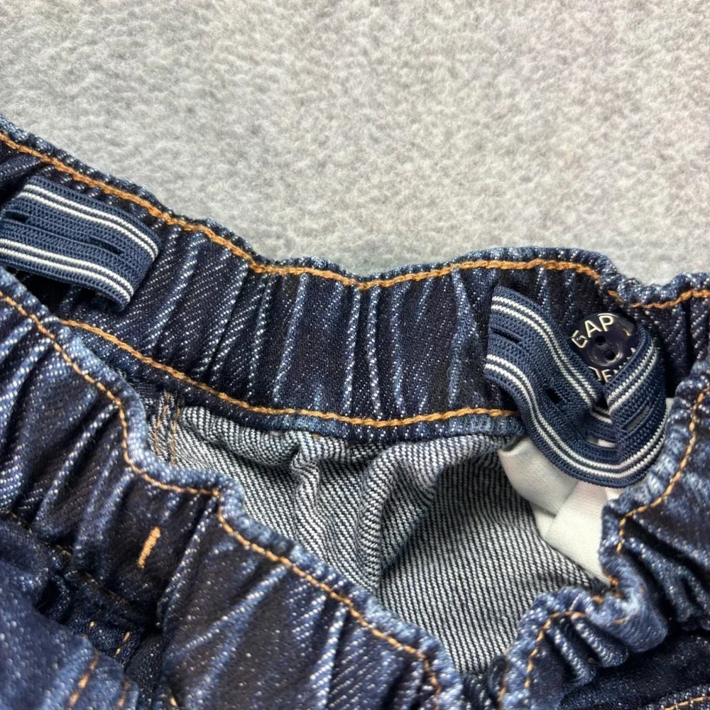 Baby‎ Gap Barrel Jeans Kids 2 Years Dark Blue Camo Print Elastic Waist